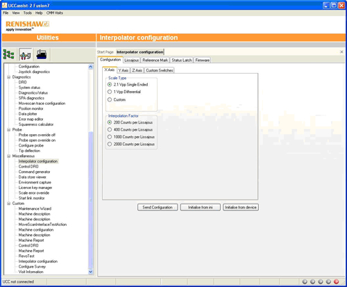 UCCAssist Interpolator configuration - standard