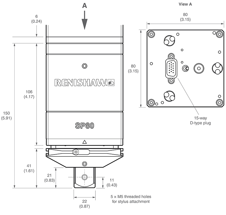 SP80 with SH80 dimensions