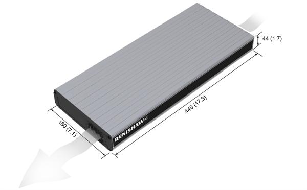 Controller dimensions and air direction diagram