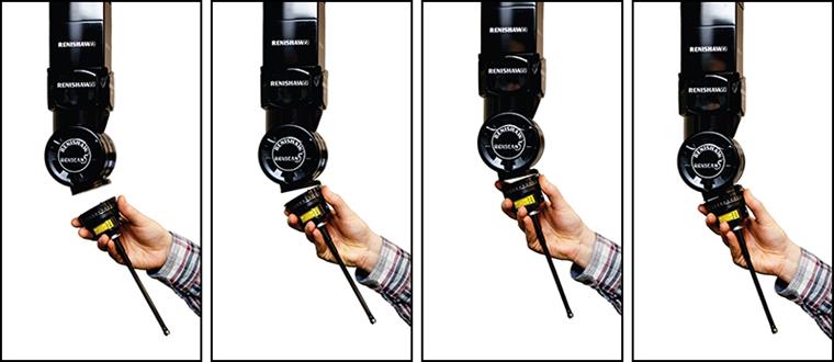 Attaching an SFP1 probe to the REVO head