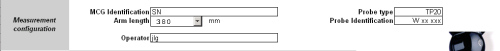 MCG Tools measurement parameters