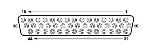 44-way HDD socket