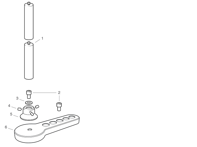 MRS standard leg adjustable footplate