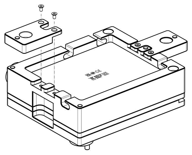 VA7 installation - attach bed clamps to VA7