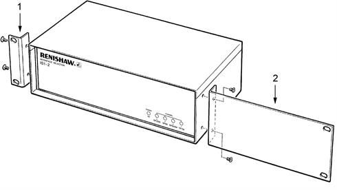 IS1-2 mounting bracket and blanking panel