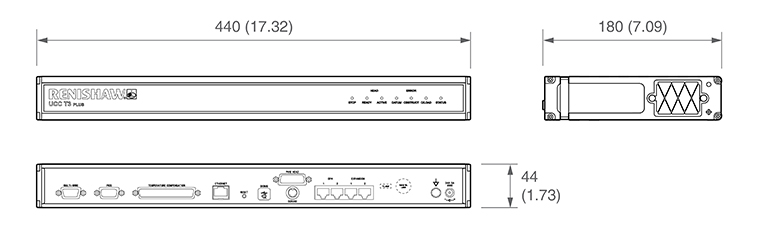 UCC T3 PLUS dimensions