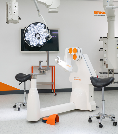 neuromate surgical robot in demo area