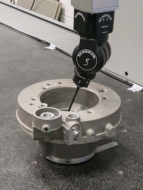 REVO 5-axis head providing infinite positioning capability