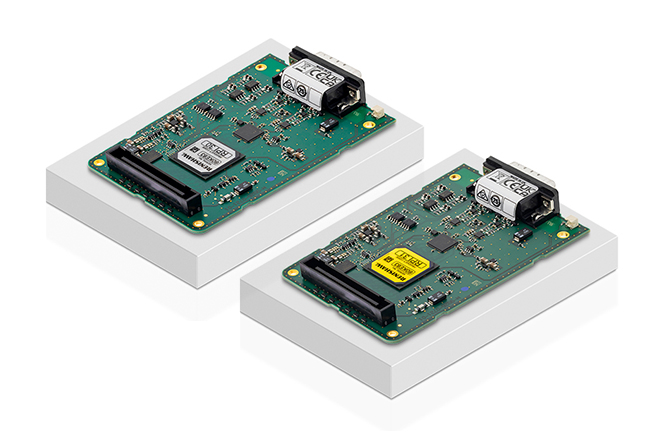 RPI30 and RPI31 laser interface for Panasonic controller on white plinths, for laser encoders