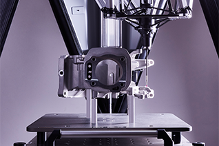 Metrology fixtures holding a cylinder bore workpiece being inspecting on the Equator-X