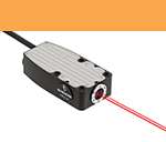 PMI detector head for laser encoders with red beam pointing