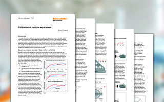 Illustration showing series of laser calibration white papers sitting on a light, blurred background
