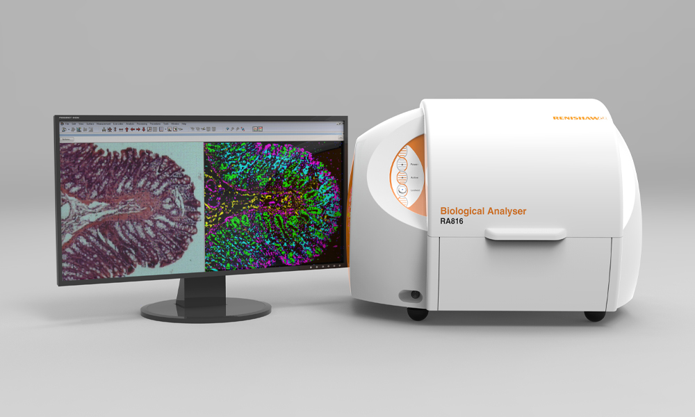 Biologický Ramanův analyzátor RA816 a displej