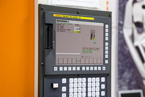 Renishaw GUI på en Fanuc-styrenhet