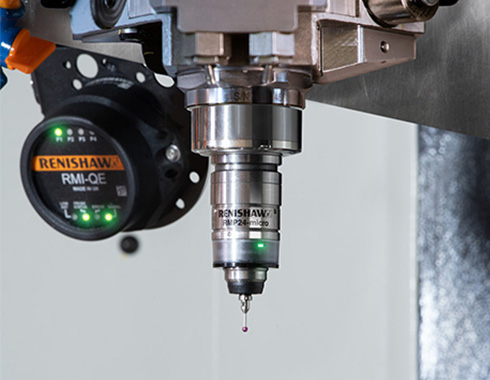 RMP24-micro and RMI-QE in machine tool