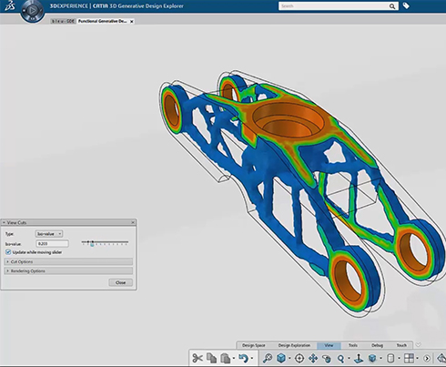 CATIA 的 Bleu 汽車鉸鏈組件