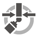 QC20 Kreisformmessgerät Spindelmittelpunkt ISO10791 Symbol