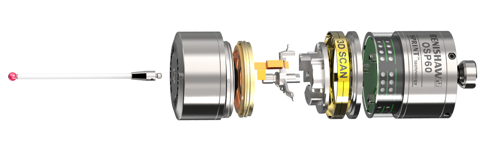 Exploded on-machine scanning SPRINT™ machine tool probe