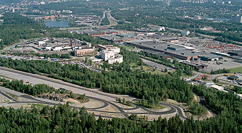 Scania's vast factory