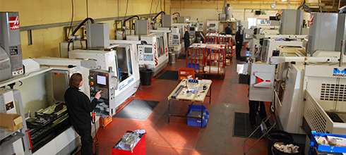 Mekall –  HAAS machines in shop