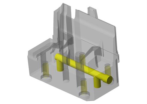 Conventional beryllium copper insert