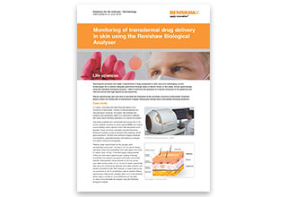 AN212 Application note Transdermal drug delivery in skin using the Renishaw Biological Analyser thumbnail