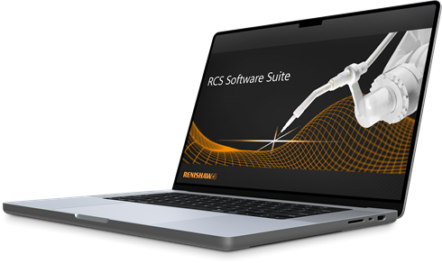 RCS Software Suite Splash Screen on Laptop