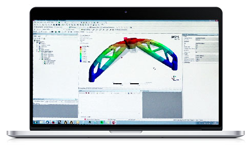 CAD-Entwicklung der generativ gefertigten Titankomponente