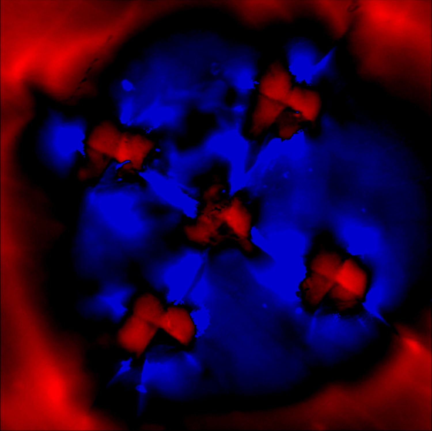 Stress image generated from the ruby R2 PL band position