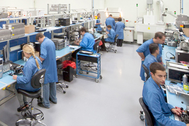 Operators on testing benches at Renishaw