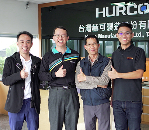 Hurco and Renishaw team members