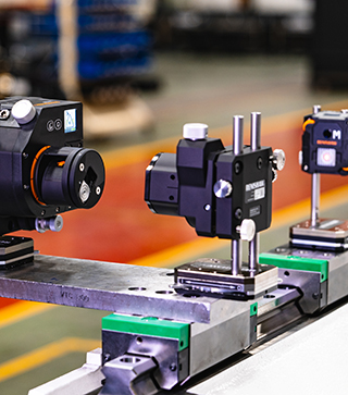 XK20 alignment laser horizontal parallelism set up