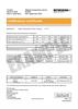 Certificate of calibration:  XC-80 material temperature sensor