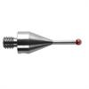 A-5000-7547 - M4 &#216;2 mm ruby ball, stainless steel stem, L 19 mm, EWL 9.2 mm