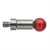 A-5000-7557 - M4 &#216;8 mm ruby ball, stainless steel stem, L 16 mm, EWL 16 mm