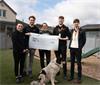 Renishaw donation to Aura's Dogs rescue charity