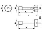 M5 Screw for cube and spherical disc