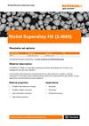 Data sheet:  RenAM 500 series Nickel Superalloy HX (2.4665) material data sheet