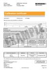 Certificate of calibration:  XR20 rotary axis calibrator