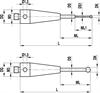 A-5004-1863 - M3 Ø1 mm ruby ball, tungsten carbide stem, L 20 mm, ML1/ML 5.0/11.0 mm, for Zeiss applications