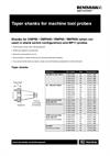 Data sheet:  Taper shanks for machine tool probes