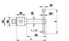 A-5555-1135 - M5 4-way star, Ø0.8 mm ruby ball, tungsten carbide stem, ML 30 mm, for Zeiss applications