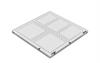 R-PV-W-13250250-10-4 - M4 multi-window acrylic plate, 12.0 mm × 250.0 mm × 250.0 mm