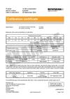 Certificate of calibration:  XC-80 compensator