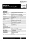 Data sheet:  FORTiS-N™  enclosed encoder system