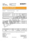 Certificate of calibration:  XC-80 air temperature sensor