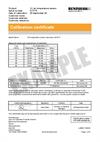 Certificate of calibration:  XC-80 air temperature sensor (recalibration)