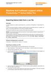 Help file:  Support/knowledgebase material: Importing data from a .csv file into Productivity+™ Active Editor Pro