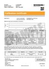 Certificate of calibration:  XL-80 laser