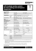 Data sheet:  LP2 modular probe system for tool setting and workpiece inspection